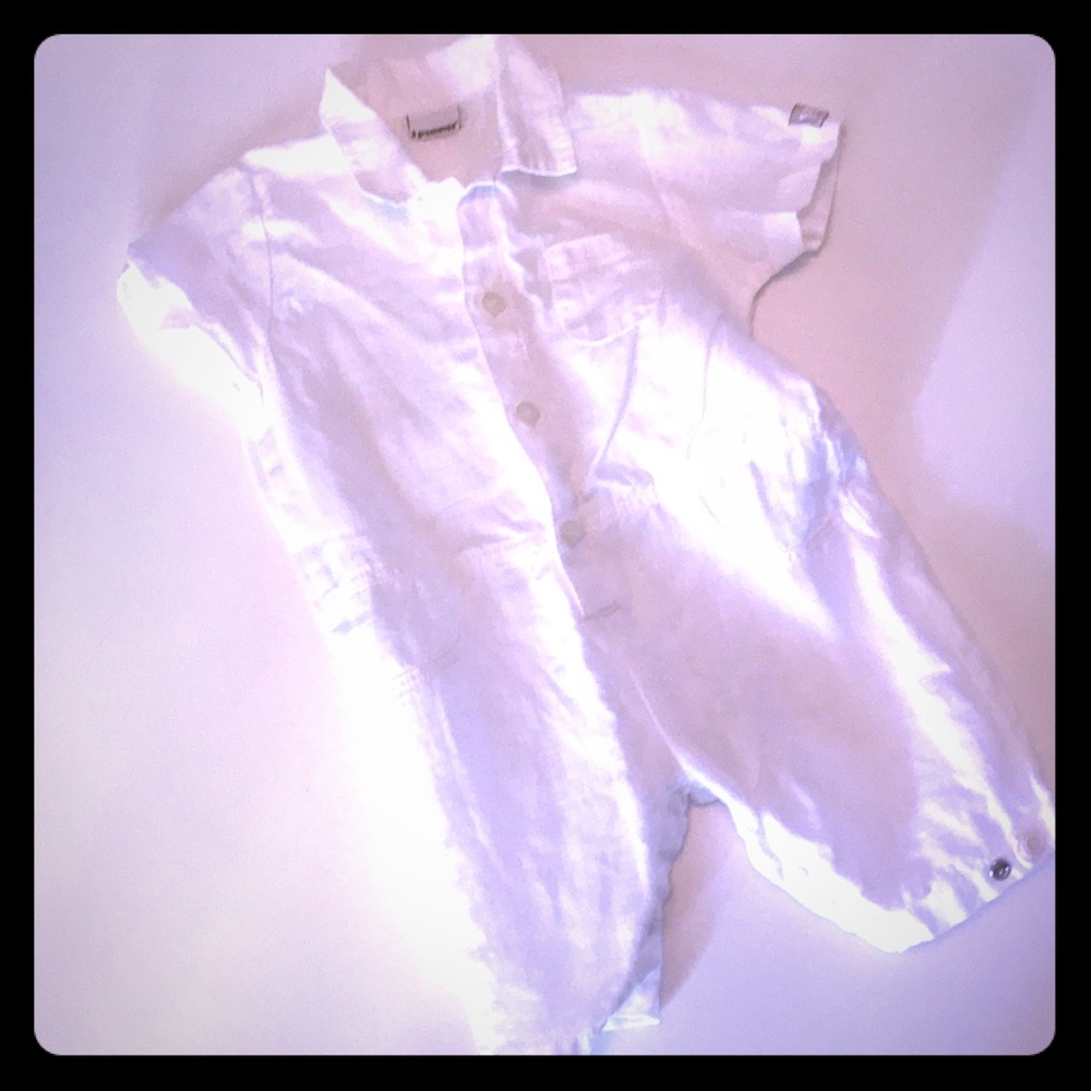 3Pommes used linen onesie 6months